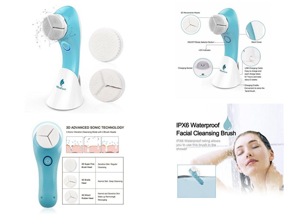 Electric facial brush