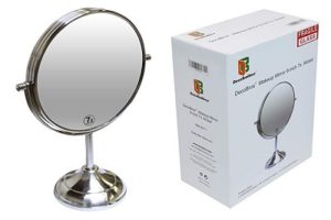 Decobros 8-inch LARGE Tabletop Two-sided Swivel Vanity Mirror